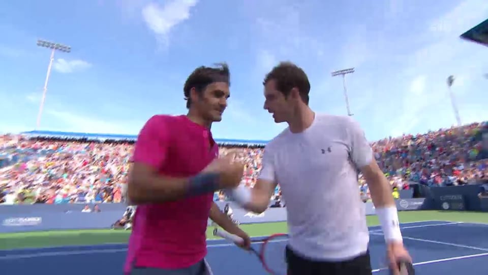 Archiv: Letztes ATP-Duell Federer vs. Murray in Cincinnati 2015