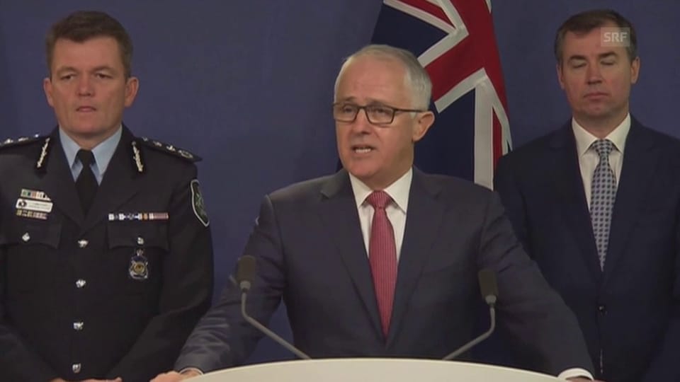 Regierungschef Malcolm Turnbull informiert über die Terrorgefahr