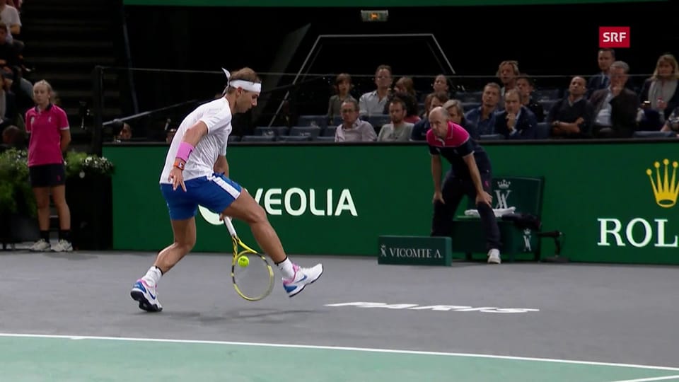Nadal mit dem Tweener – Wawrinka mit dem Punkt