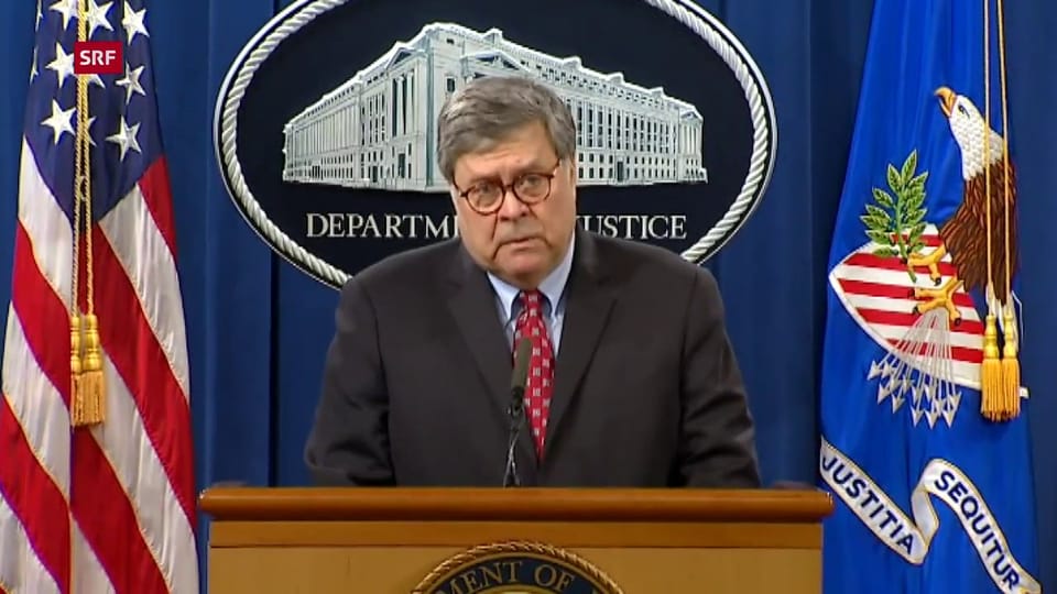 Barr: «Empörung über die Ereignisse ist gerechtfertigt» (engl.)