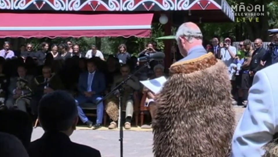 Prinz Charles' Rede auf Maori