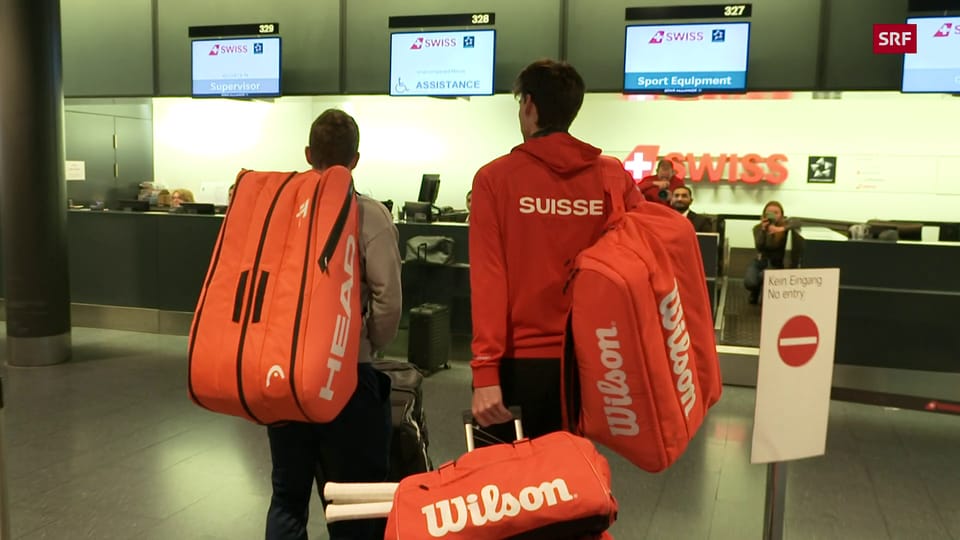 Das Schweizer Team mit Sack, Pack und nicht allzu viel Routine in die Niederlande
