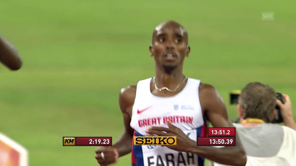 Farahs WM-Gold über 5000 m 2015 in Peking
