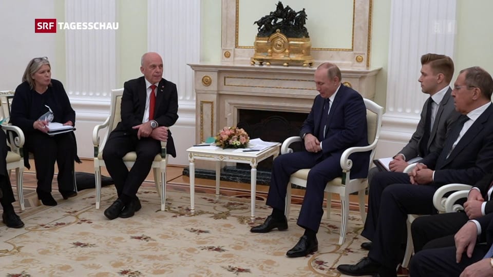 Maurer vereinbart mit Putin engere Zusammenarbeit