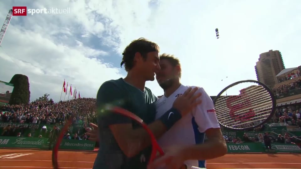 Der Final in Monte Carlo 2014 zwischen Federer und Wawrinka