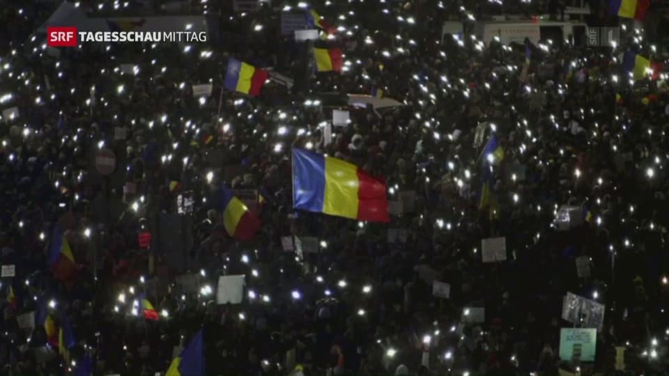 Anhaltende Proteste in Rumänien