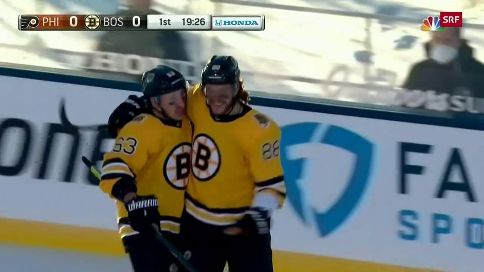Bruins gewinnen Outdoor-Spektakel gegen Flyers