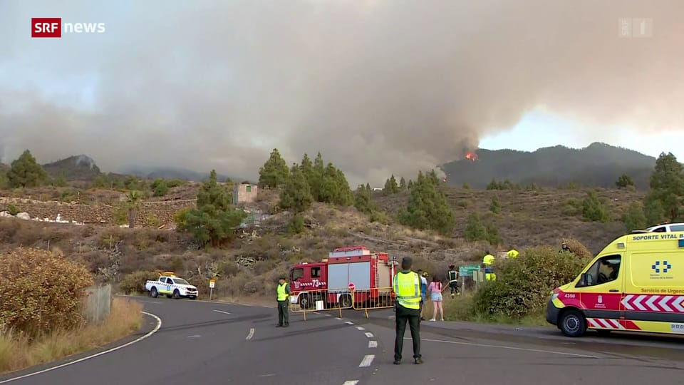 Waldbrände wüten auf Teneriffa