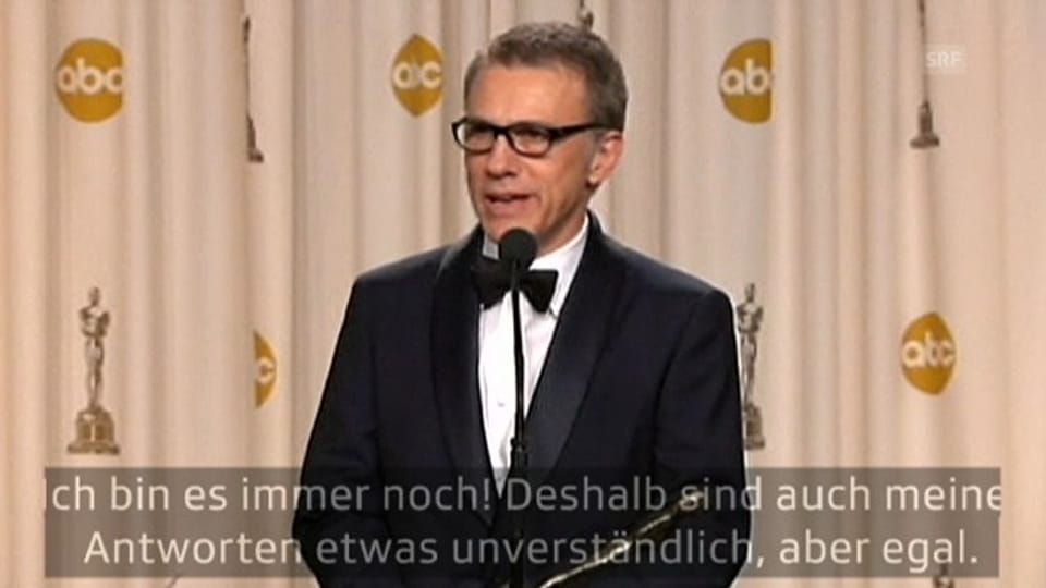 Nach Oscars: Christoph Waltz stammelt