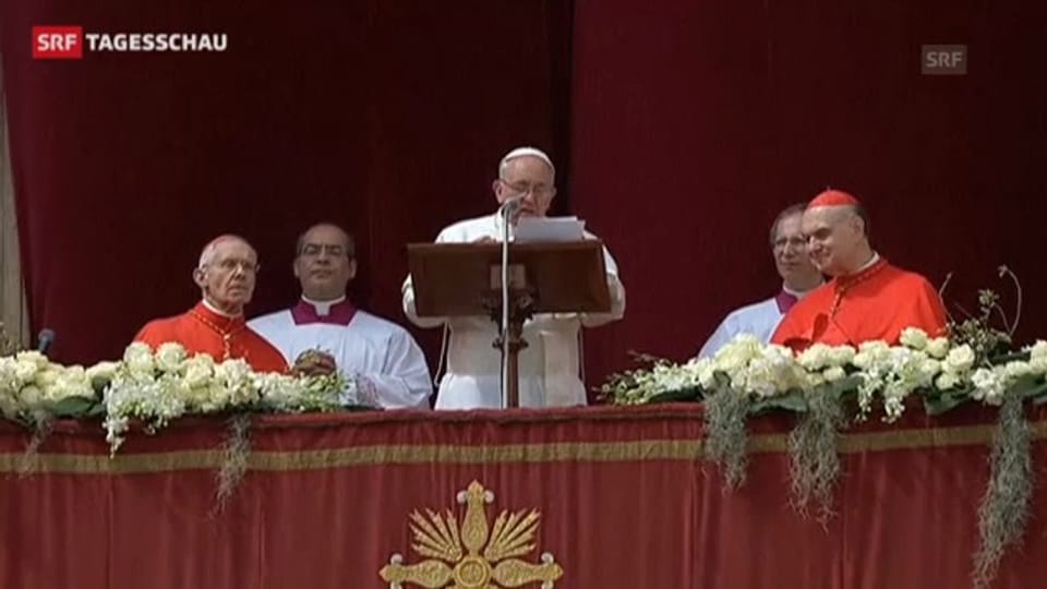 Papst wünscht der Welt Frieden (Tagesschau)