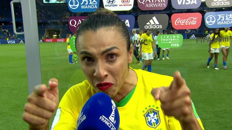 Marta äussert sich nach dem WM-Out (port.)