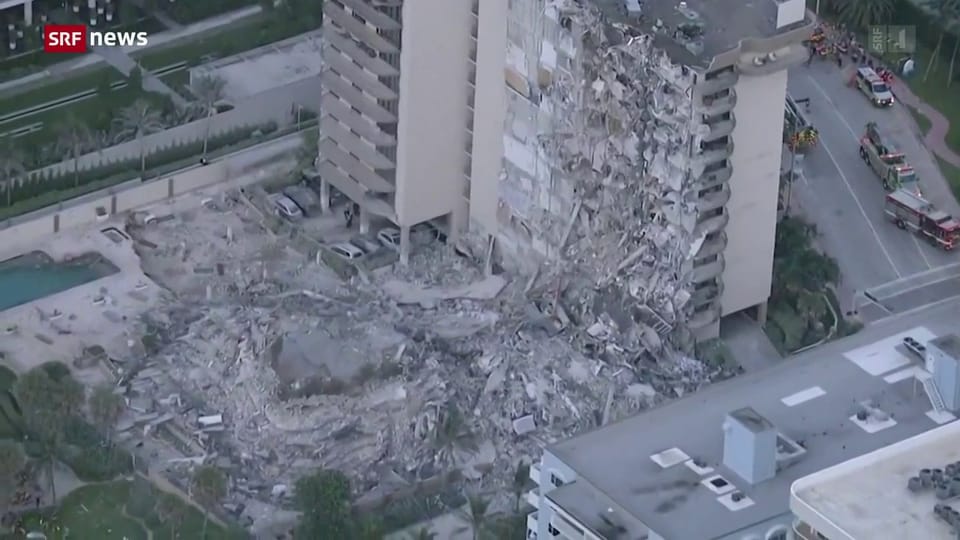 Aus dem Archiv: Zwölfstöckiges Wohnhaus in Miami eingestürzt