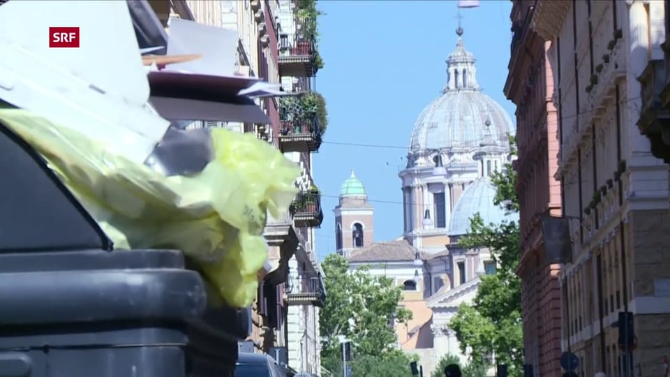 Das Abfallproblem in Rom spitzt sich zu