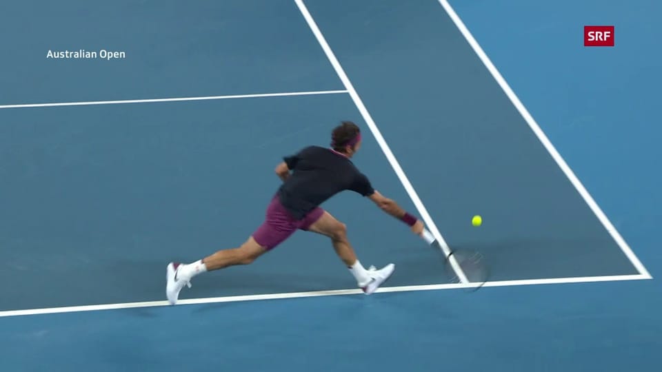 Blitzschnell: Federer mit unglaublichem Vorhand-Winner