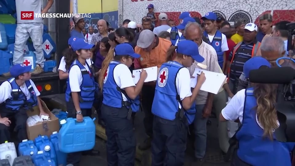 Maduro rühmt sich wegen Hilfslieferungen