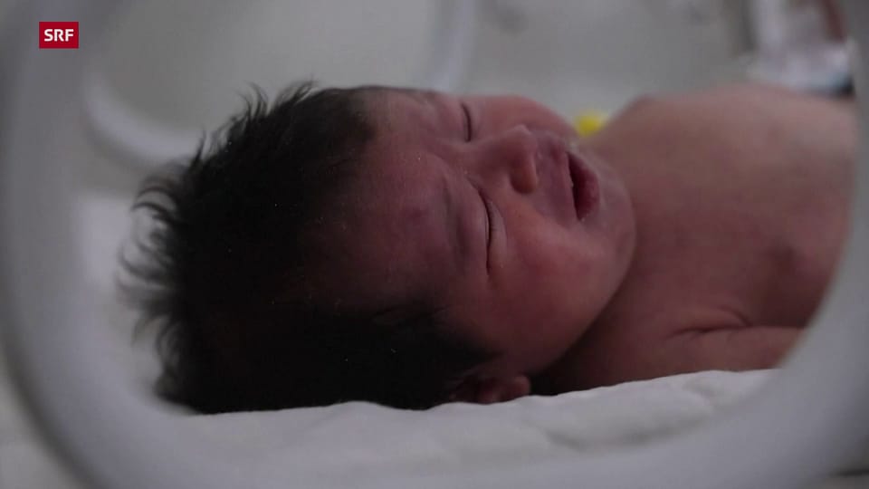 Das Neugeborene wurde ins Spital gebracht