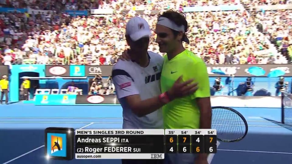 Federer - Seppi: Der Matchball