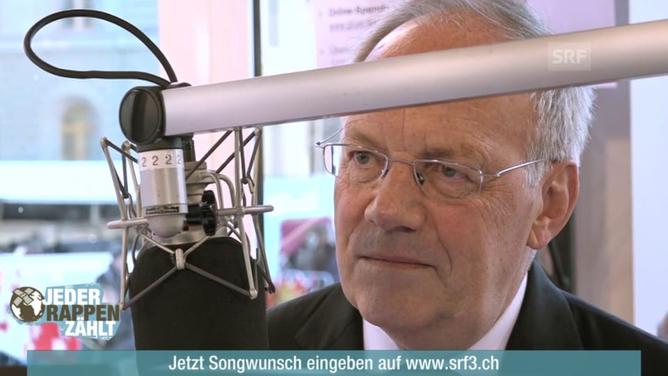 Bundesrat Johann Schneider-Ammann in der Glasbox