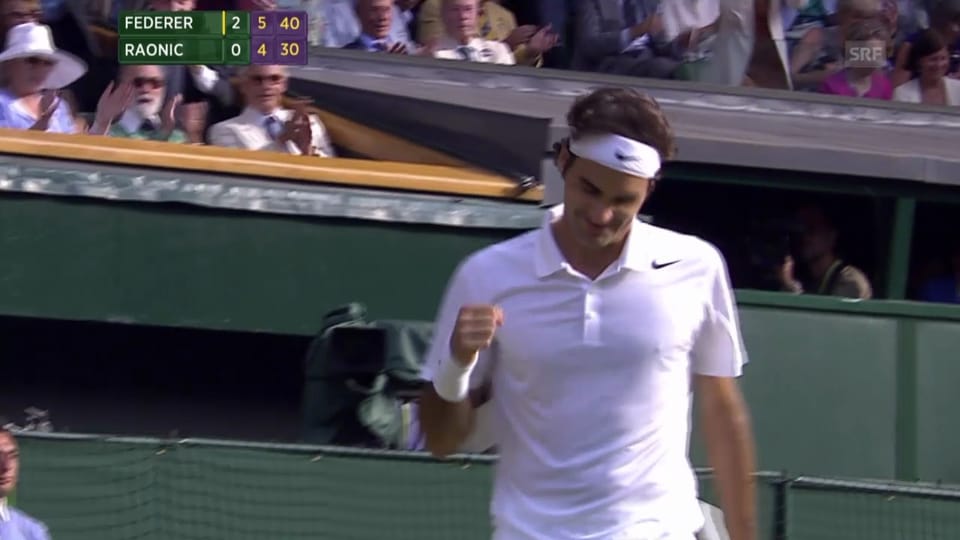 Tennis: Wimbledon-Halbfinal Federer - Raonic