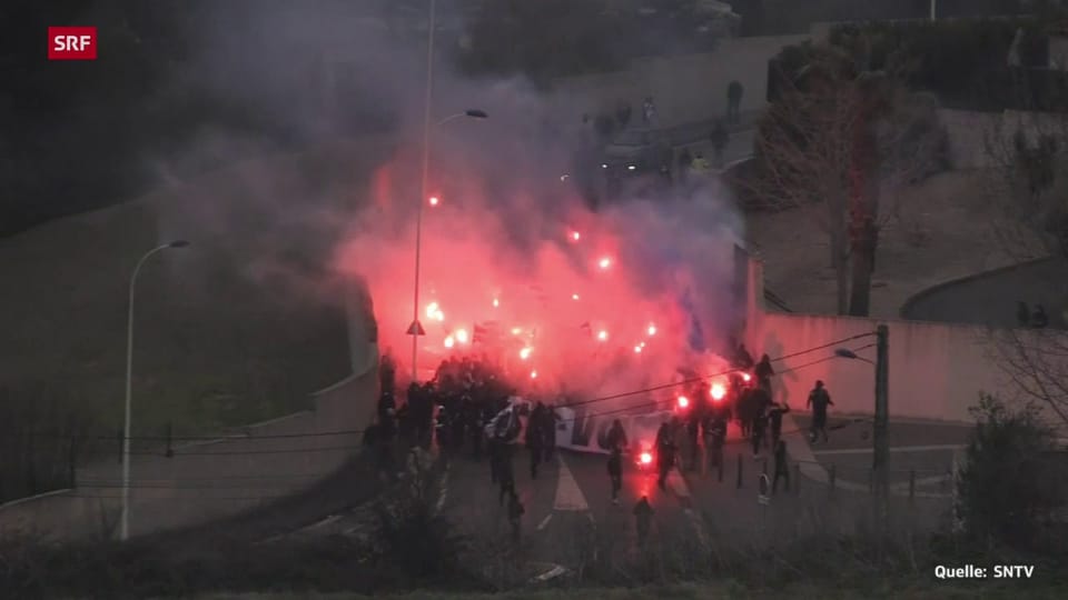 Archiv: Mob verwüstet Trainingsgelände von Olympique Marseille 