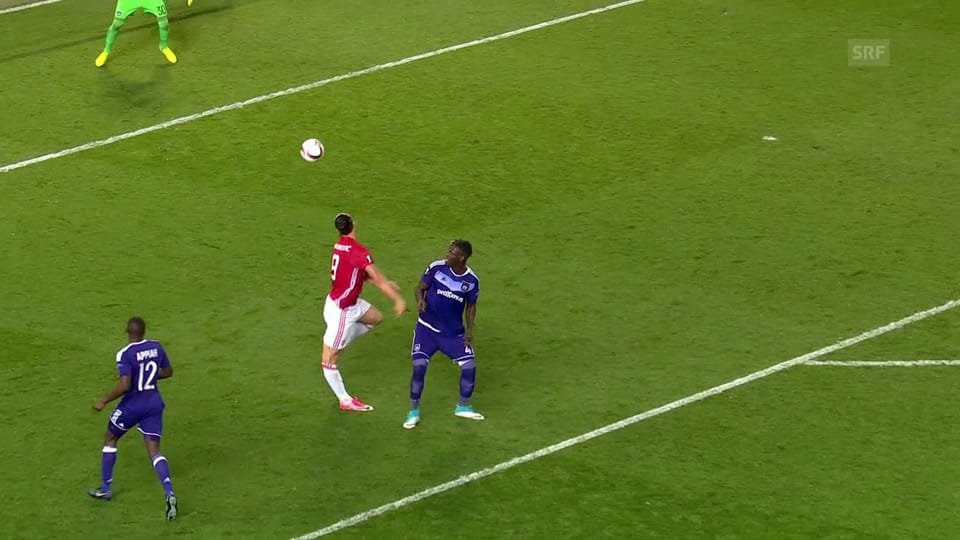 Ibrahimovics verhängnisvolle Szene im Spiel gegen Anderlecht