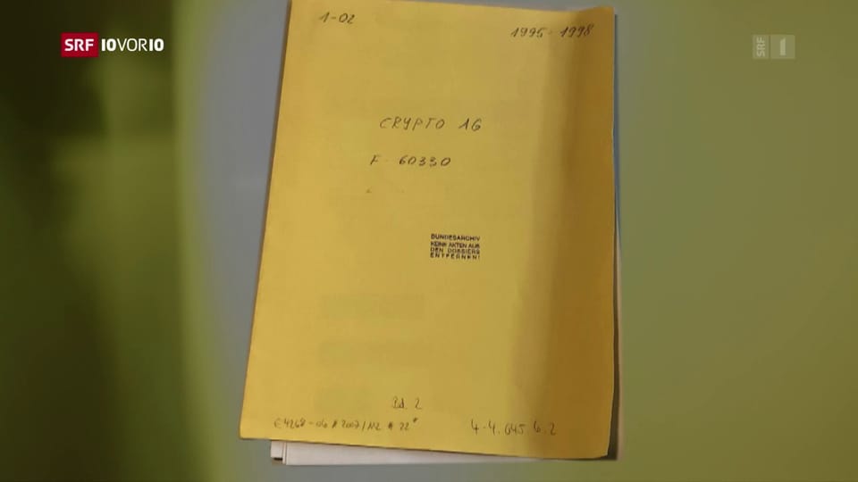 Bundesarchiv: Akte zur Crypto AG wieder aufgetaucht Bundesarchiv: Akte zur Crypto AG wieder aufgetaucht
