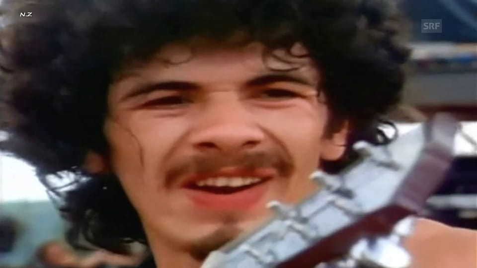 Carlos Santana am «Woodstock»-Festival 1969