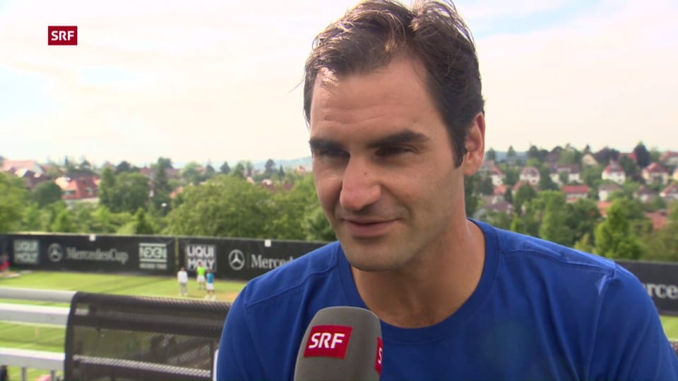 Roger Federer vor dem Turnier in Stuttgart