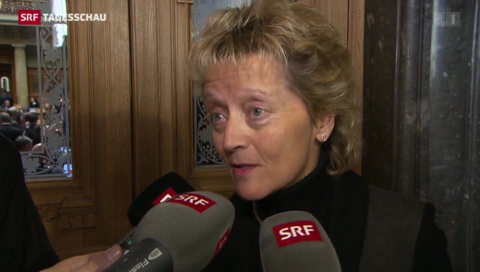 Eveline Widmer-Schlumpf zur Absage des Nationalrats