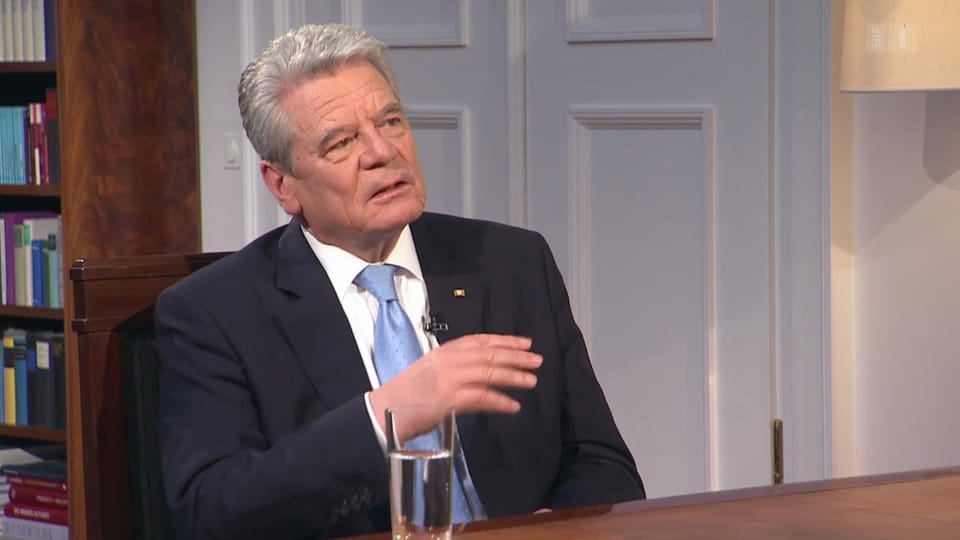 Der deutsche Bundespräsident Joachim Gauck im Exklusivgespräch
