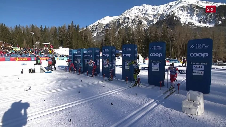 Die Schweizer Athletinnen und Athleten vor der Tour de Ski