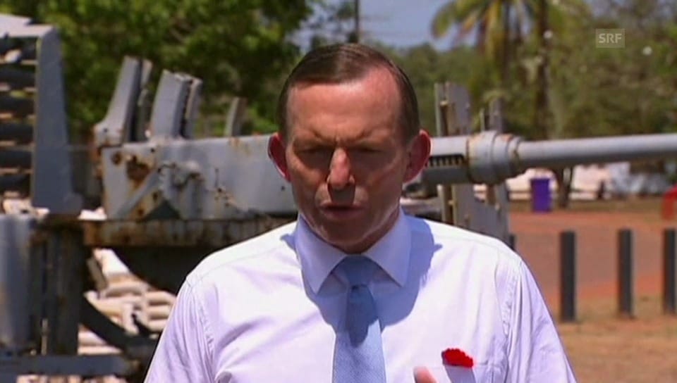 Premier Tony Abbott über die Verdächtigen