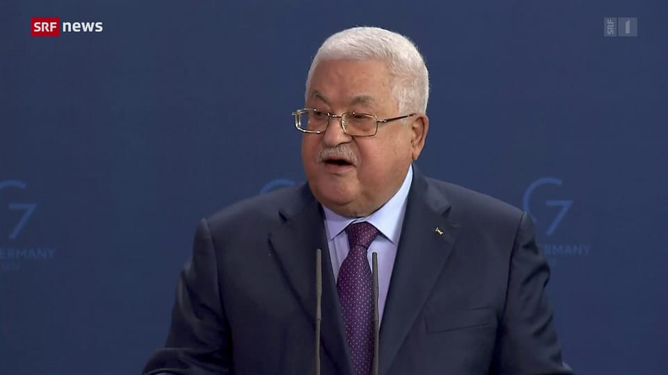 Mahmoud Abbas vergleicht die Angriffe Israels auf seine Landsleute mit dem Holocaust