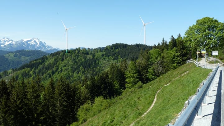 Das Windparkprojekt in Oberegg (hier eine Visualisierung) kommt doch in den Grossen Rat.
