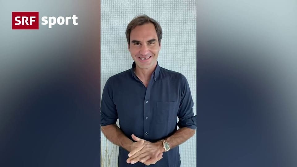Federer & Co. mit einer Grussbotschaft für Berni Schär
