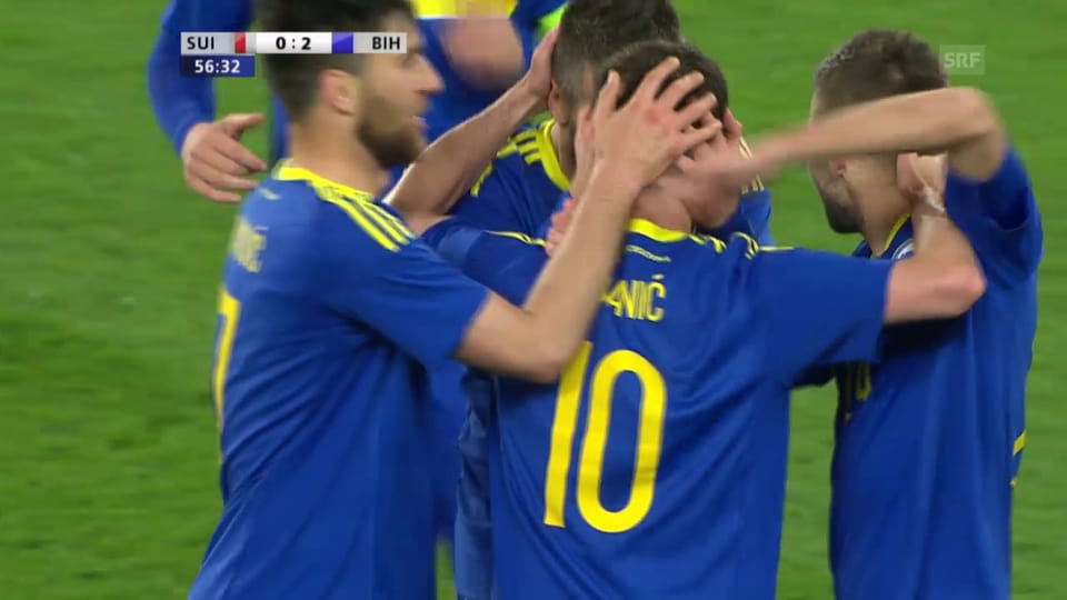 Schweiz-Bosnien 0:2 (Live-Highlights)