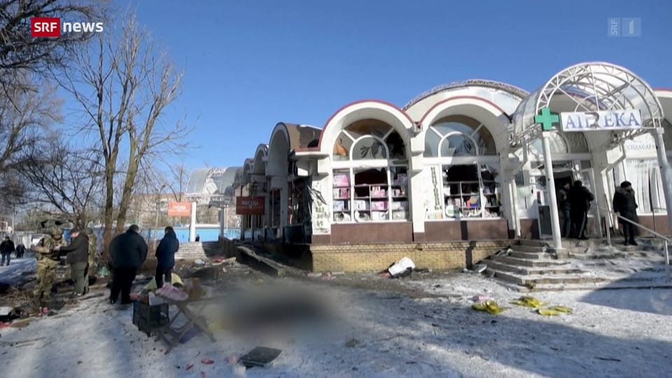 25 Tote bei Angriff auf Markt in Donezk