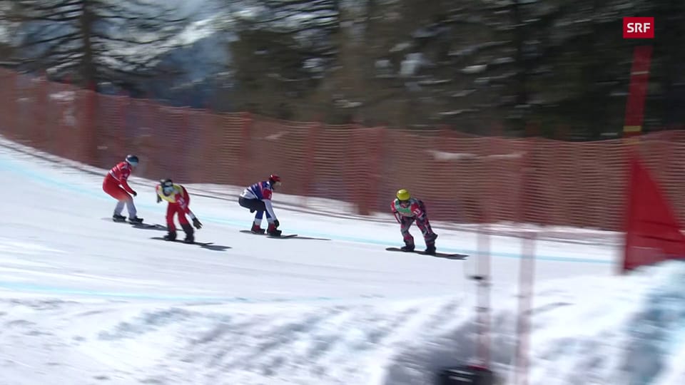 Schweizer Snowboardcrosser beim Heim-Weltcup ohne Exploit