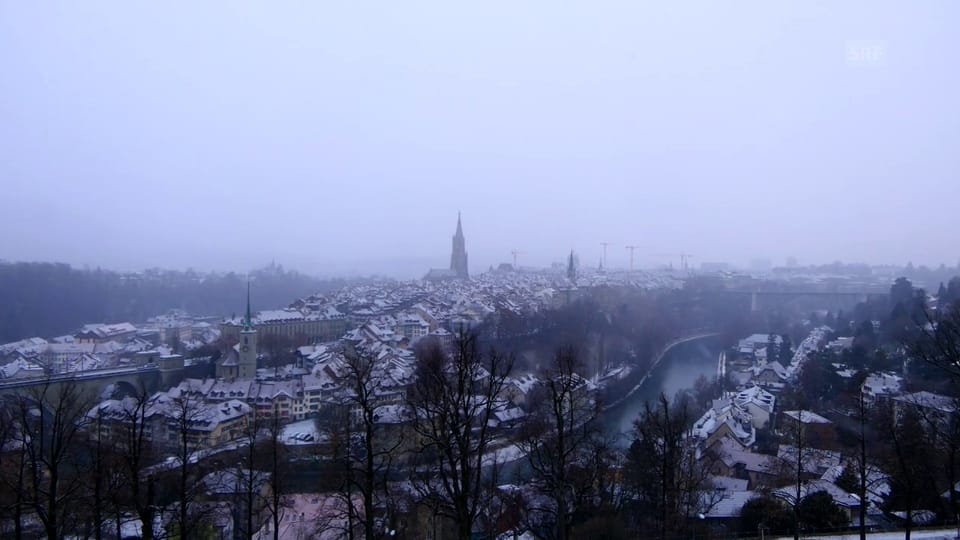Schneefall in Bern