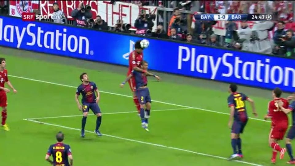 Dantes Assist gegen Barcelona im Hinspiel