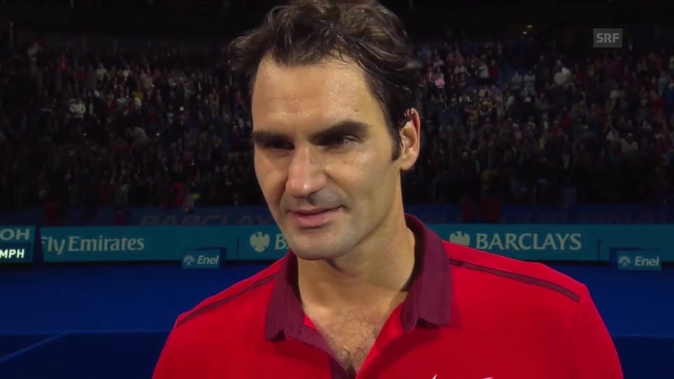 Platzinterview mit Roger Federer (englisch)