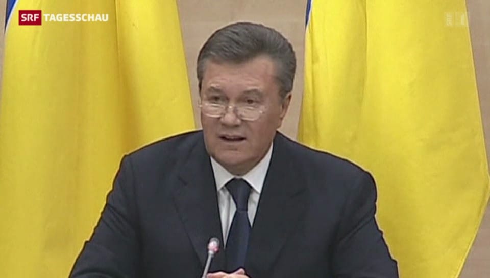 Janukowitsch schiesst Giftpfeile in Richtung Westen