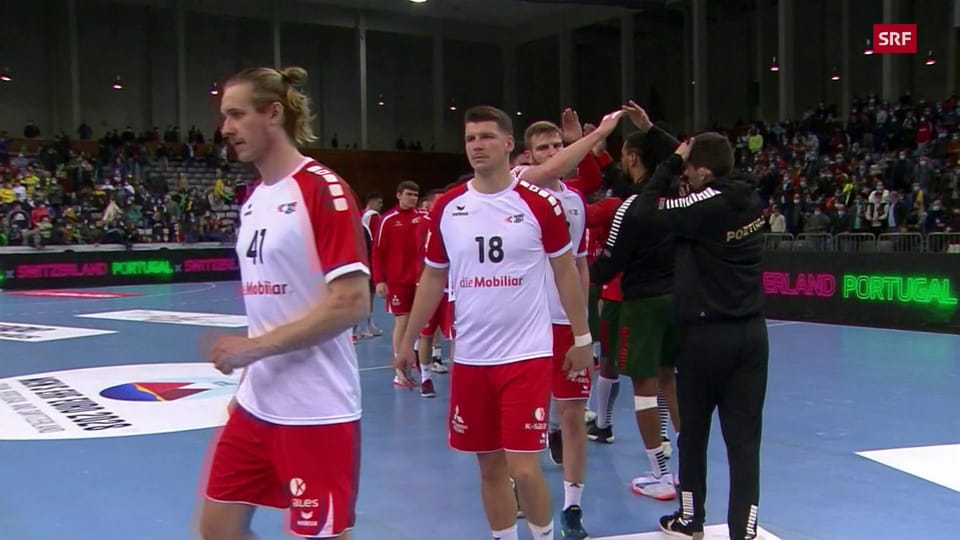 Archiv: Schweizer Handballer unterliegen Portugal im Hinspiel
