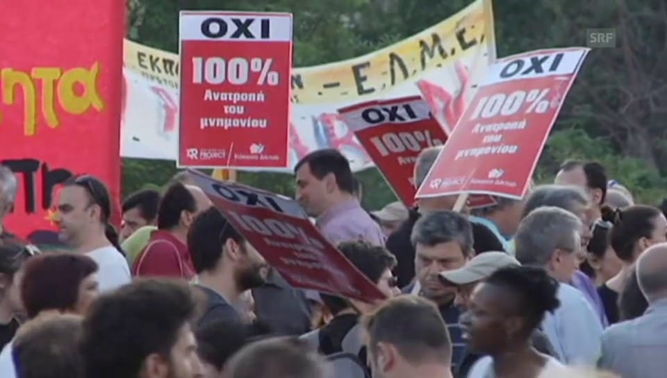 Proteste am Donnerstagmorgen in Athen (unkomm.)