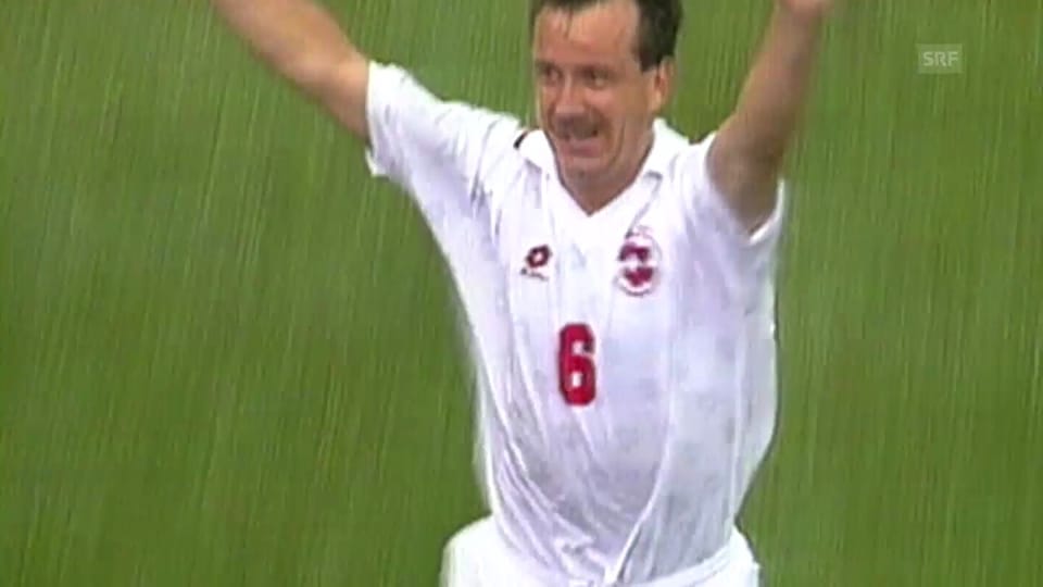 Fussball-WM 1994: Tor von Georges Bregy