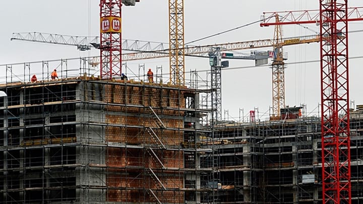 Der Anstieg der Bau-Investitionen ist auf den milden Winter zurückzuführen