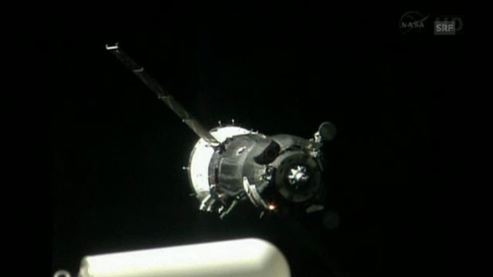 Soyus bringt neue ISS-Besatzung (originalton)