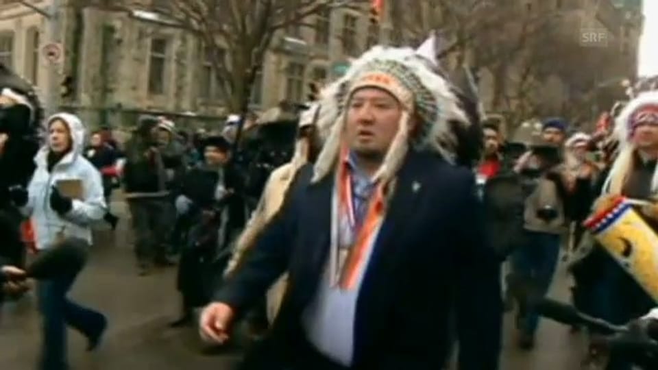 Die indigene Bevölkerung protestiert in Ottawa
