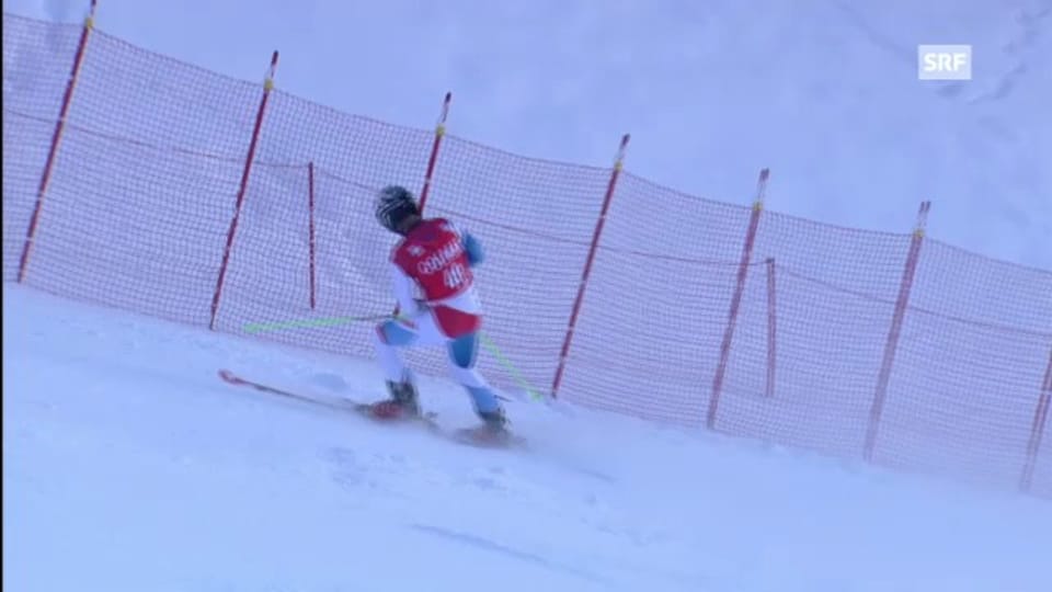 Ski alpin: 2. Lauf von Manuel Pleisch in Alta Badia