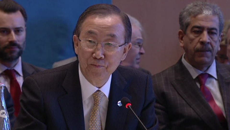 Ban Ki Moon eröffnet Syrien-Konferenz